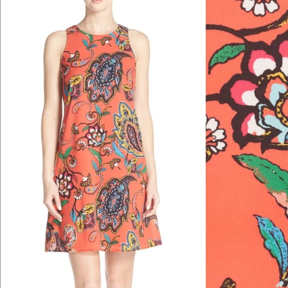 Kut from the Kloth Dresses & Skirts - KUT from the kloth orange paisley print dress